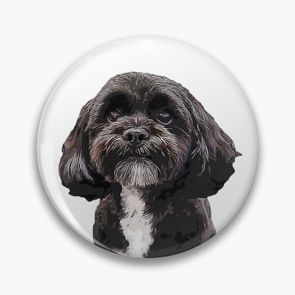 Item preview, Shih Tzu Black Cute Puppy Dog designed and sold by ElegantCat.