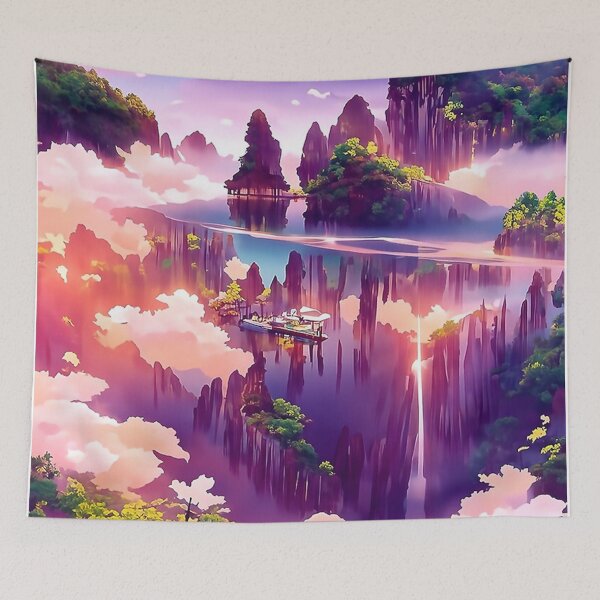 Item preview, the in Latent Space - Karst Mountains Poster designed and sold by Helen-Neal.