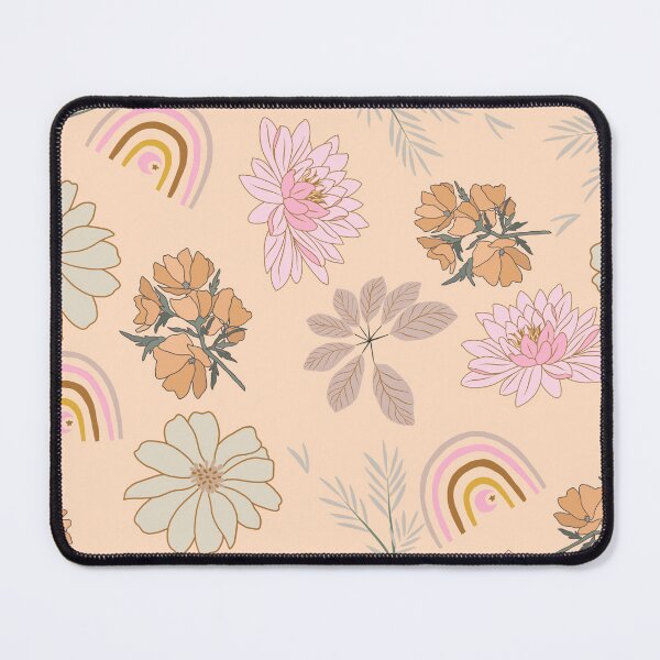 Item preview, Peachy Unique botanic boho rainbow pattern designed and sold by Bright76.