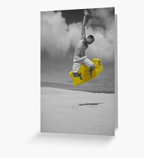 sandboarding man Greeting Card