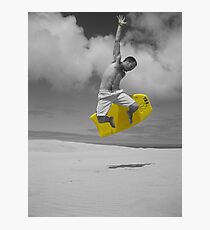 sandboarding man Photographic Print