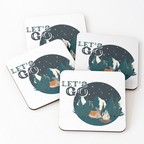 Item preview, let's go camping designed and sold by PrintLess-77.