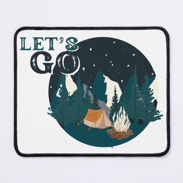 Item preview, let's go camping designed and sold by PrintLess-77.