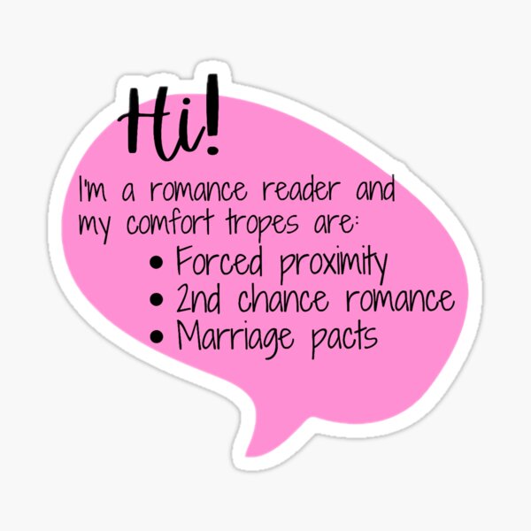 Romance Reader Tropes 2 Sticker