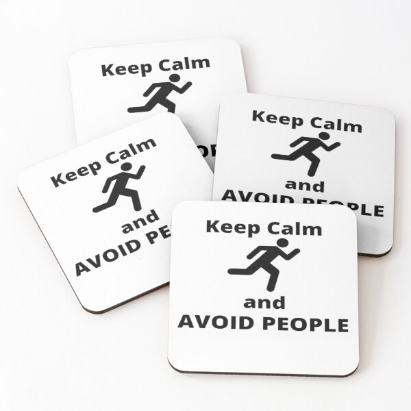 Item preview, Keep Calm and Avoid People - Relatable Introvert Problems designed and sold by Confusion-Human.