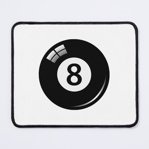 Item preview, Black poolbilliard ball number 8 designed and sold by PegeenWarm.