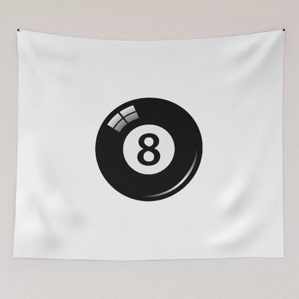 Item preview, Black poolbilliard ball number 8 designed and sold by PegeenWarm.