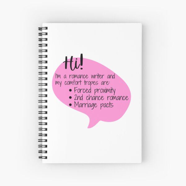 Romance Author tropes 2 Spiral Notebook