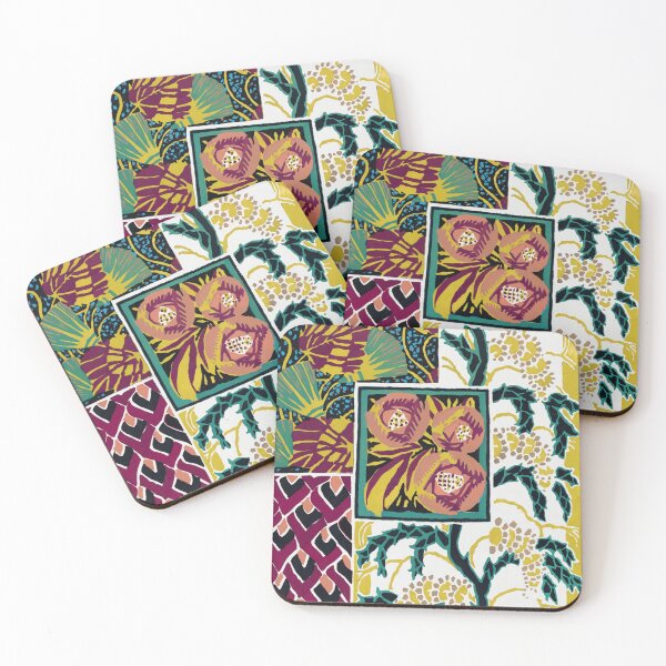 Item preview, Retro Patchwork Floral Pattern designed and sold by TheCatmeow2000.