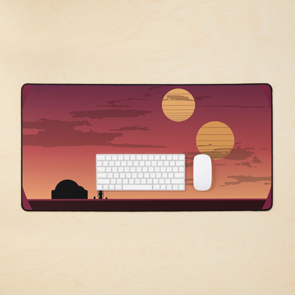 The Binary Sunset Mouse Pad