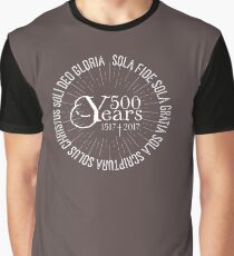 500 YEARS Reformation Celebration 5 Solas Graphic T-Shirt