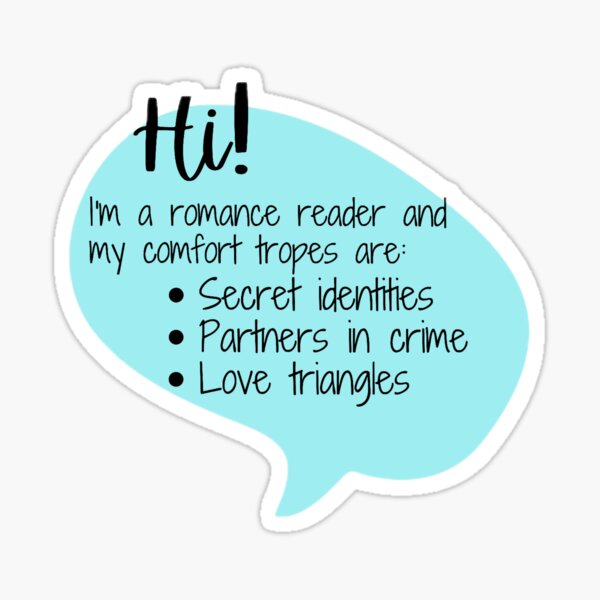 Romance Reader Tropes 3 Sticker