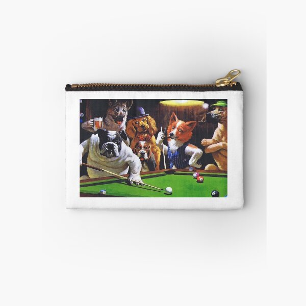 Item preview, Dogs Playing Pool designed and sold by PegeenWarm.