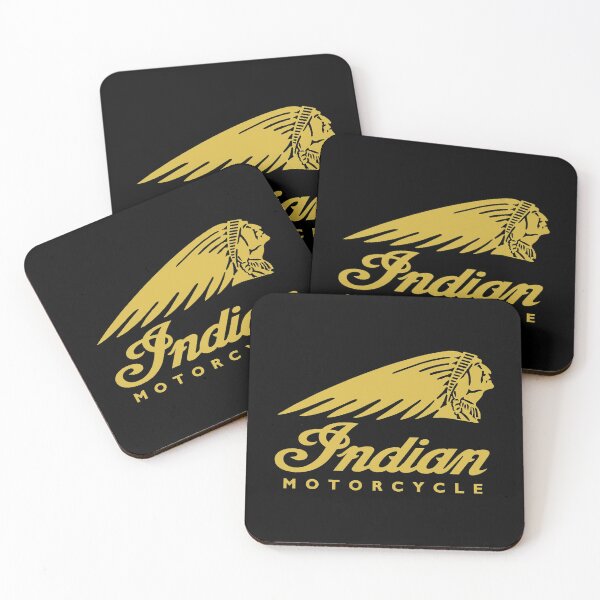 vintage gold logo Coasters (Set of 4)