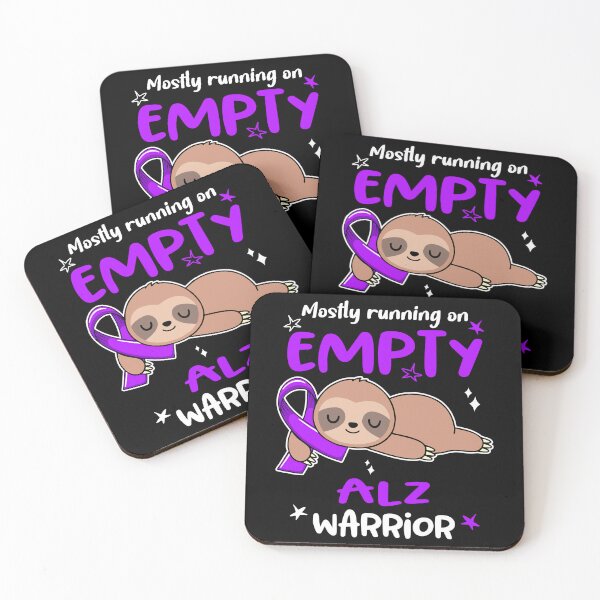 Item preview, Alzheimers Awareness  Alz Awareness Mostly Running On Empty ALZ Warrior  designed and sold by OtiliaNikolaus.