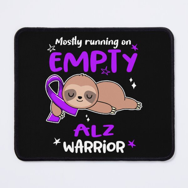 Item preview, Alzheimers Awareness Alz Awareness Mostly Running On Empty ALZ Warrior designed and sold by OtiliaNikolaus.