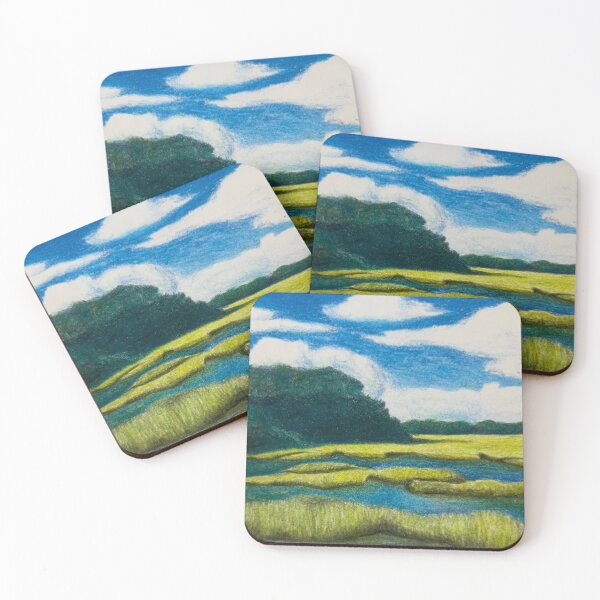 Item preview, Colored Pencil Marsh Drawing designed and sold by Julia Hawley.