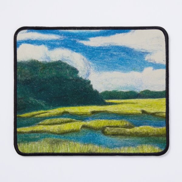 Item preview, Colored Pencil Marsh Drawing designed and sold by Julia Hawley.