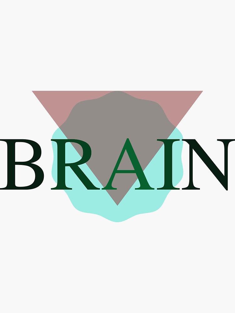 Brain Logo' Sticker | Spreadshirt