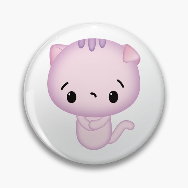 Artikelvorschau, Rosa Kawaii ängstliche Katze entworfen und verkauft von darklanterndsn.