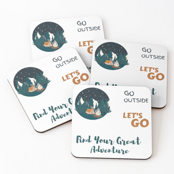 Item preview, go outside | find your great adventure |  camping pack designed and sold by PrintLess-77.