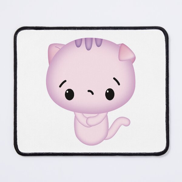 Item preview, Pink Kawaii Anxious Cat designed and sold by darklanterndsn.