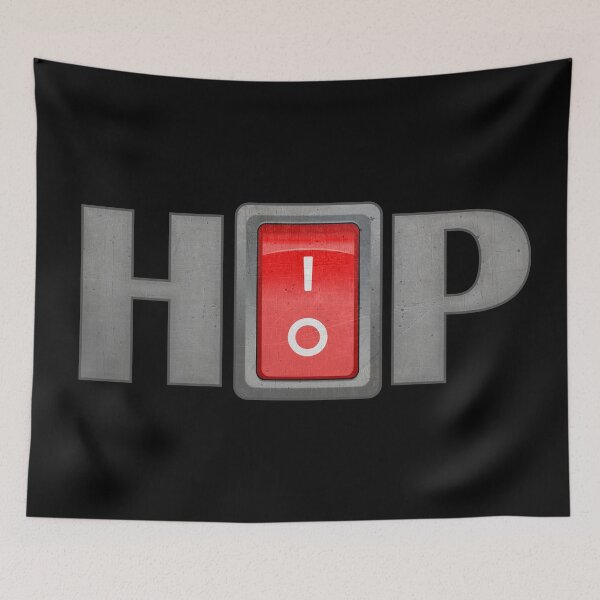 Item preview, HIP HOP on off switch! (on black) designed and sold by Groenendijk.