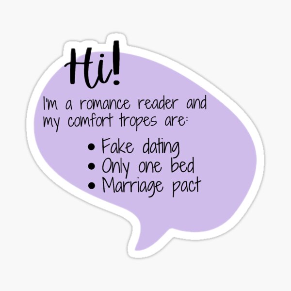 Romance Reader Tropes 5 Sticker
