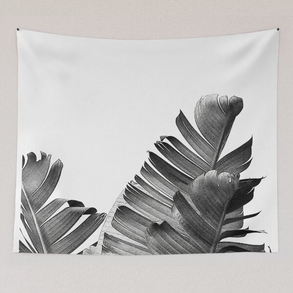 Item preview, BANANA LEAF Black & White designed and sold by NORDIKART.