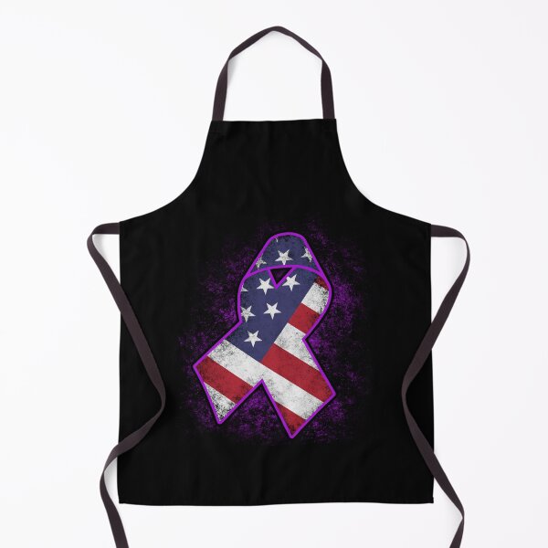 Item preview, Alzheimers Awareness Flag American Alzheimers Awareness Peach Ribbon Warrior designed and sold by OtiliaNikolaus.
