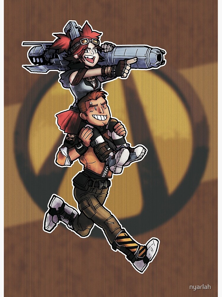 Axton Amp Gaige Borderlands 2 Postcard By Nyarlah Redbubble