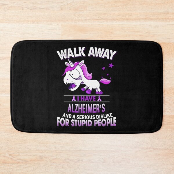 Item preview, Alzheimers Awareness  Funny Alzheimer's Grumpy Unicorn Warrior  designed and sold by OtiliaNikolaus.