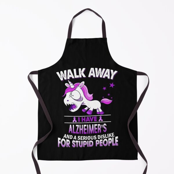 Item preview, Alzheimers Awareness Funny Alzheimer's Grumpy Unicorn Warrior designed and sold by OtiliaNikolaus.