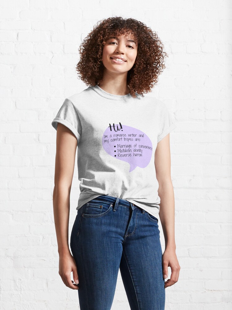 Alternate view of Romance Author tropes 7 Classic T-Shirt