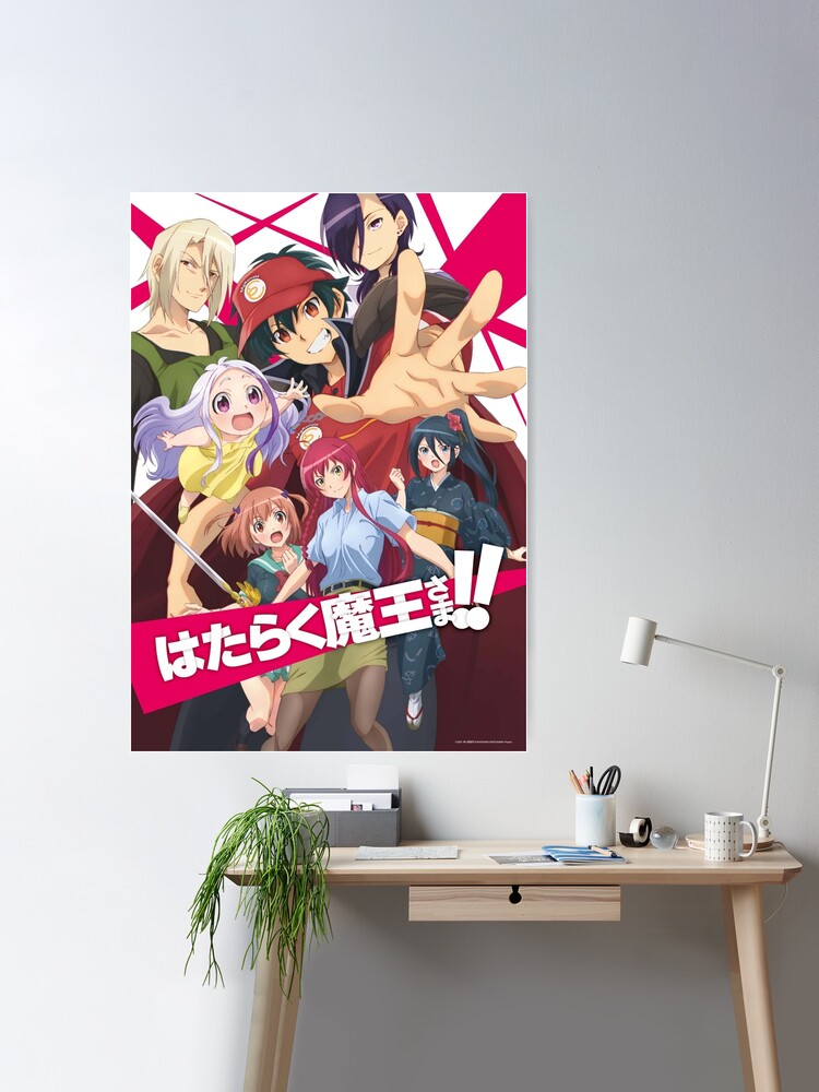 hataraku maou sama season 2 Poster for Sale by kendracarsont