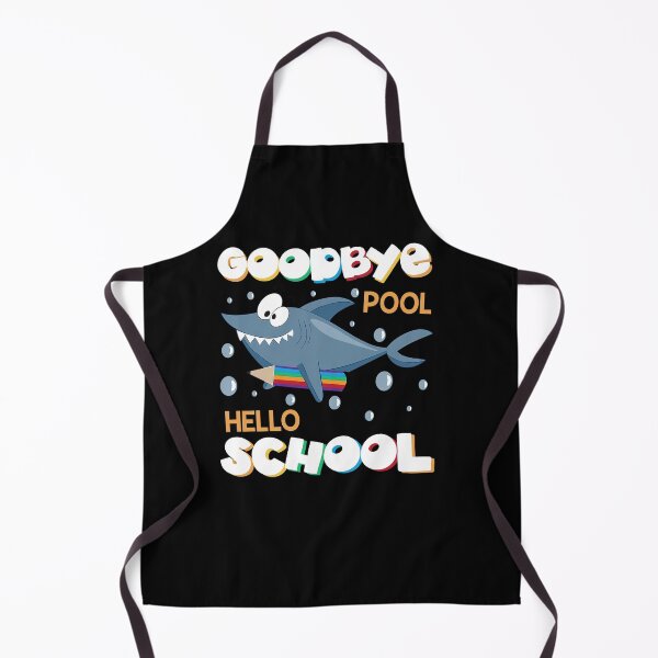 Item preview, Funny Sharks Goodbye Pool Hello School Teacher Kindergarten designed and sold by ScottSlade.