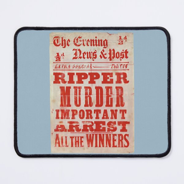 Item preview, A Bloodsoaked Symphony Ripper Murder Newspaper Graphic Gifts designed and sold by SilviaHecher.