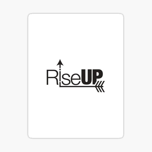 RiseUP black logo Sticker