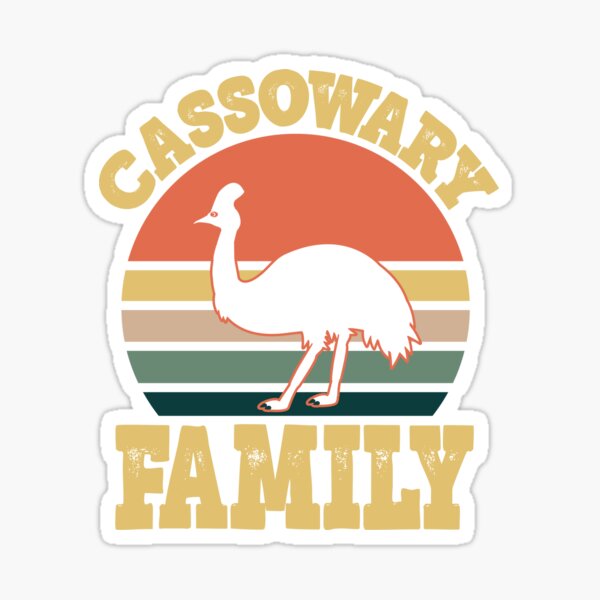Item preview, Cassowary Family Cassowary Party designed and sold by eternallygifted.