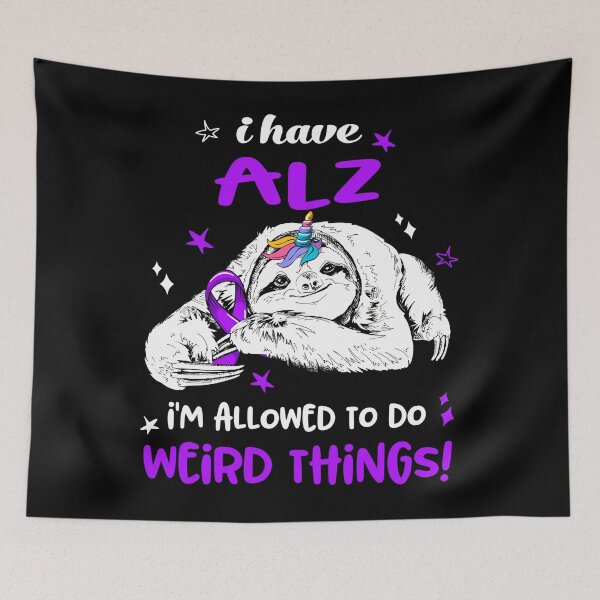 Item preview, Alzheimers Awareness  I Have ALZ I'm Allowed To Do Weird Things designed and sold by OtiliaNikolaus.