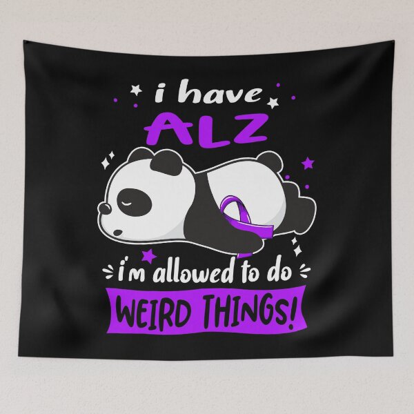 Item preview, Alzheimers Awareness  I Have ALZ I'm Allowed To Do Weird Things designed and sold by OtiliaNikolaus.