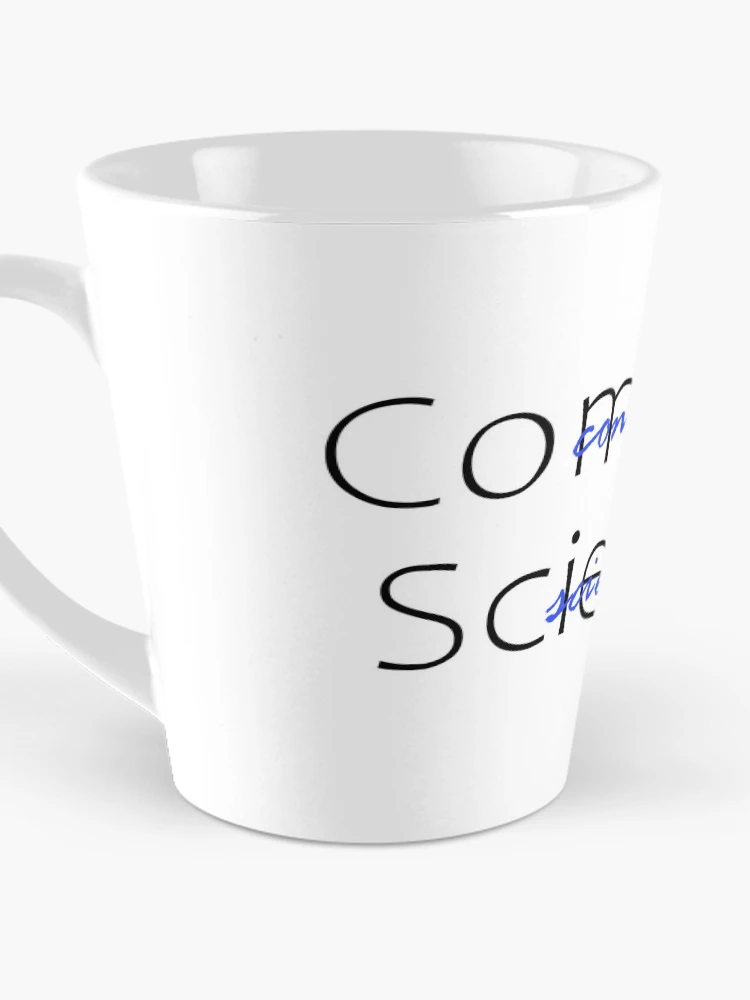 Thumbnail 3 of 4, Coffee Mug, Computer Science Double Text- Blue designed and sold by ECKDesign.