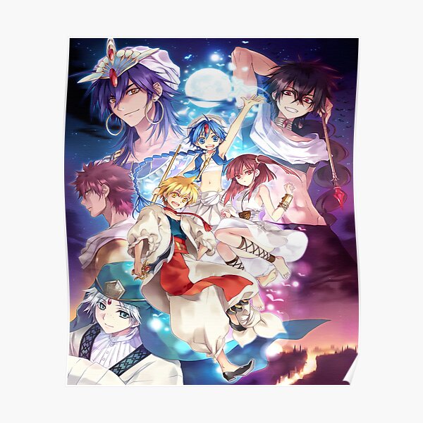 Magi The Labyrinth Of Magic Posters for Sale | Redbubble