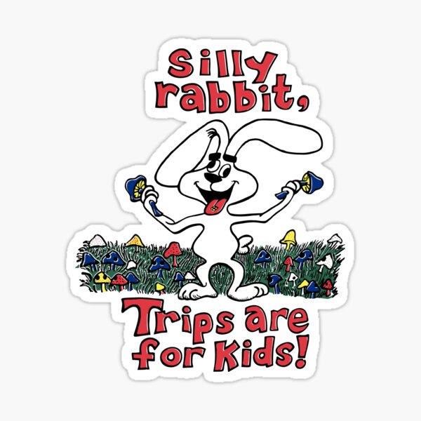 10 Pack - Trips Are For Kids Silly Rabbit 90s Cartoon Dab Mats Wholesa –  Mythical Merch