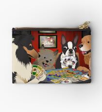 Dogs Playing Settlers of Catan Studio Pouch