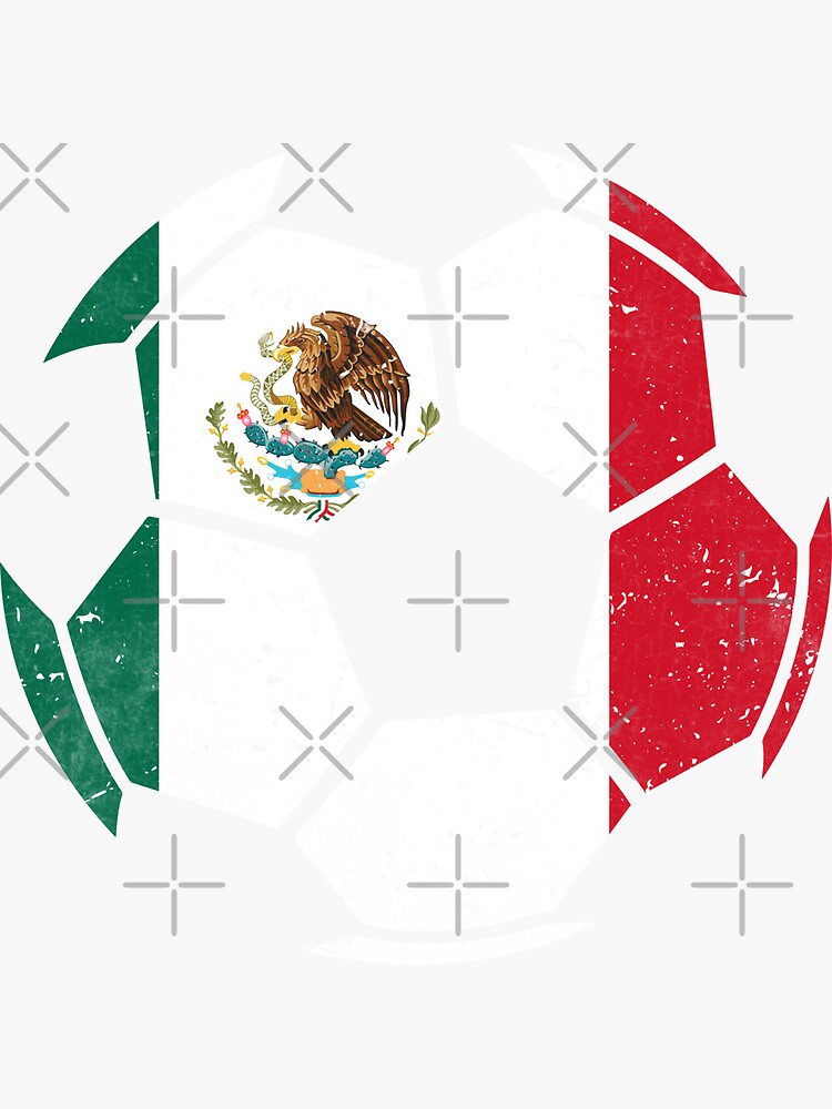 Mexico Soccer Ball Flag Jersey Mexican Football Fan Sticker For Sale