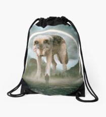 aegis | wolf Drawstring Bag