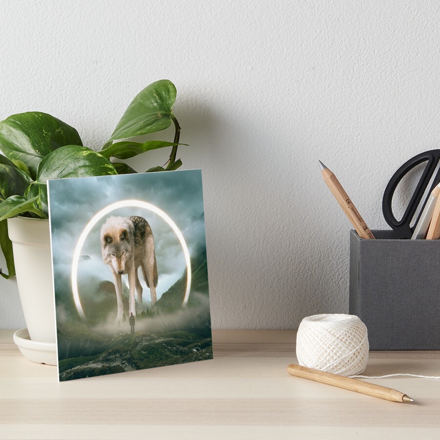 aegis | wolf Art Board Print