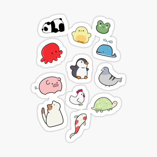 Cute pastel variety sticker pack | Sticker