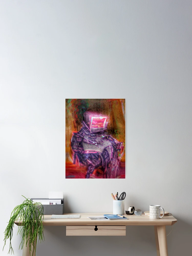 Thumbnail 2 of 3, Poster, Frumpy Lumpy Robot designed and sold by R34LF4K34RT.